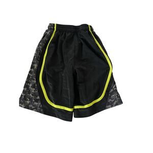 Unbranded Boys Black Green Camo Athletic Basketball Shorts Youth Medium 10/12